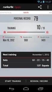 ������� Runtastic Squats PRO ������ �� ������� - APK