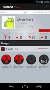 ������� Runtastic Squats PRO ������ �� ������� - APK